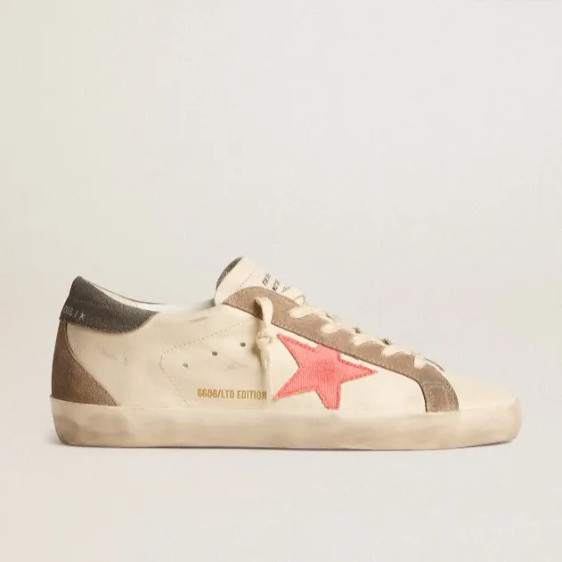 Women's Super-Star LTD With Pink Gabardine Star And Gray Suede Heel Tab