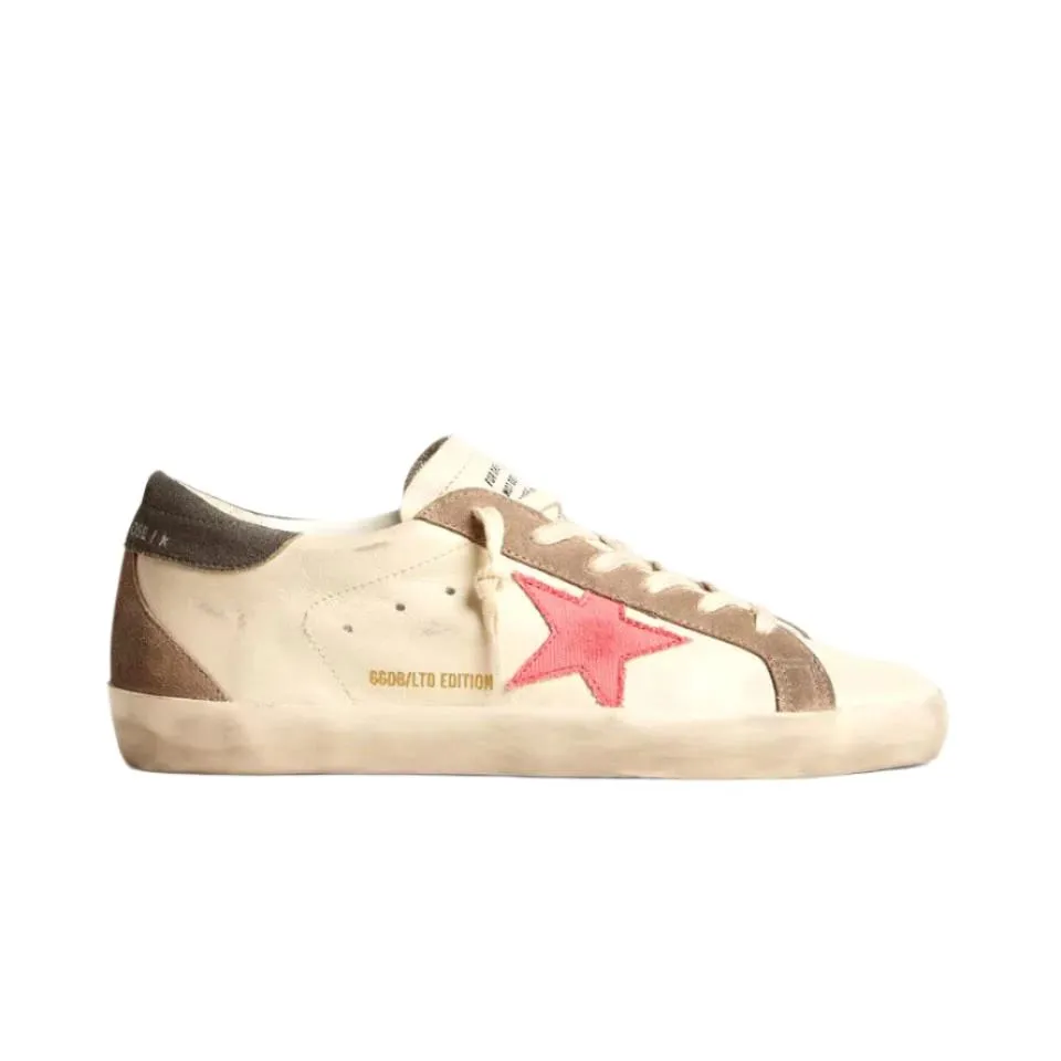 Women's Super-Star LTD With Pink Gabardine Star And Gray Suede Heel Tab